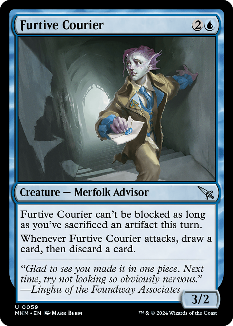 Furtive Courier (059) - Murders at Karlov Manor Foil