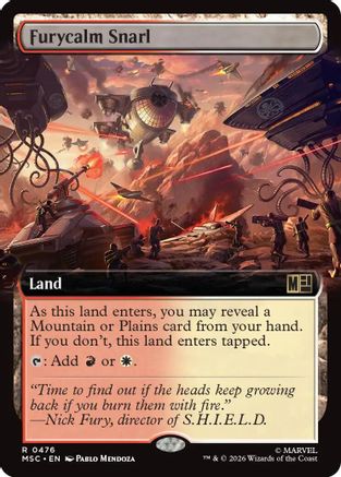 Furycalm Snarl (Extended Art) (476) - Commander: Marvel Super Heroes
