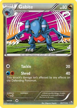 Gabite (95) Reverse Holofoil - Legendary Treasures