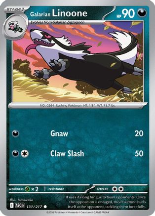 Galarian Linoone (131) Reverse Holofoil - Ascended Heroes