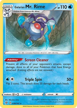 Galarian Mr. Rime (38) Reverse Holofoil - Rebel Clash