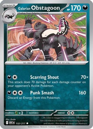 Galarian Obstagoon (132) - Ascended Heroes