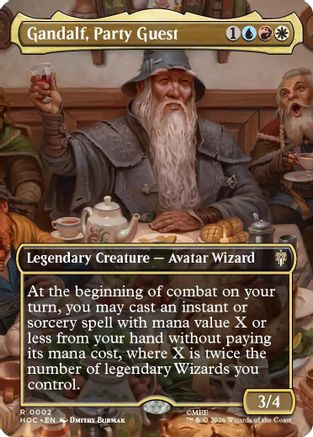 Gandalf, Party Guest (Scene Borderless) (002) Foil - The Hobbit: Eternal-Legal