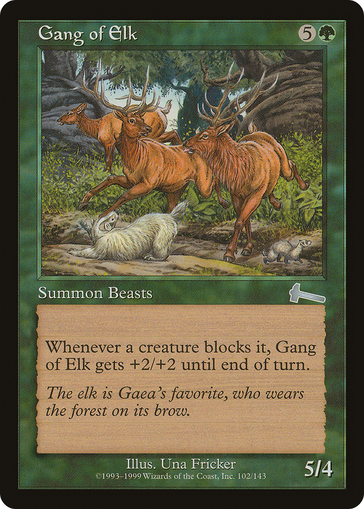 Gang of Elk (102) Foil - Urza's Legacy