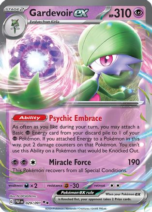 Gardevoir ex (29) Holofoil - Paldean Fates