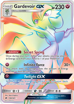 Gardevoir GX (159) Holofoil - Burning Shadows