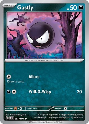Gastly (55) Reverse Holofoil - Paldean Fates