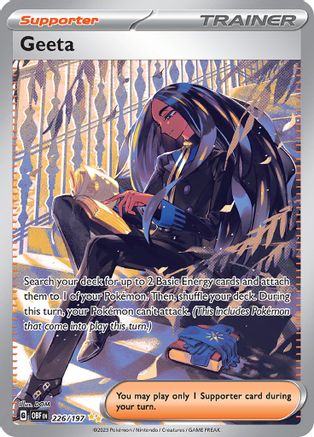 Geeta (Alternate Full Art) (226) Holofoil - Obsidian Flames