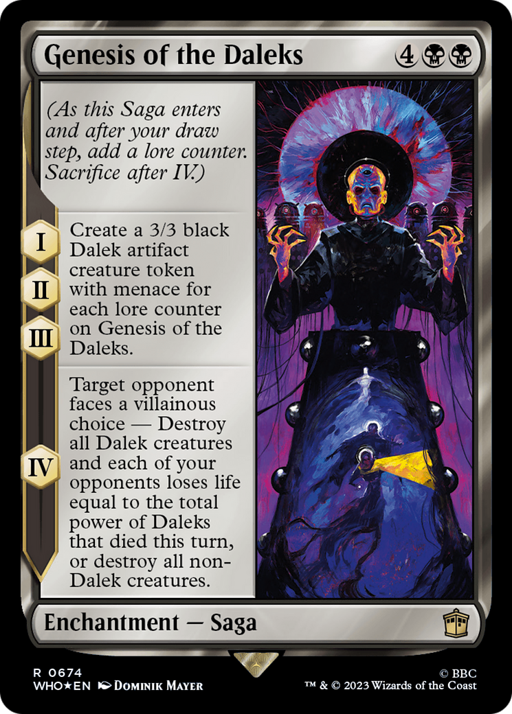 Genesis of the Daleks (674) Surge Foil - Doctor Who