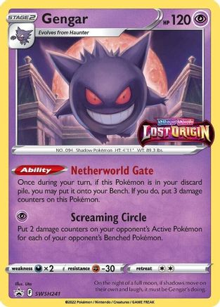 Gengar (Prerelease) (SWSH241) Holofoil - Black Star Promos