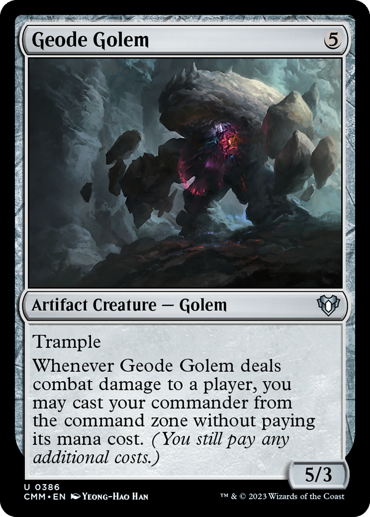 Geode Golem (386) Foil - Commander Masters