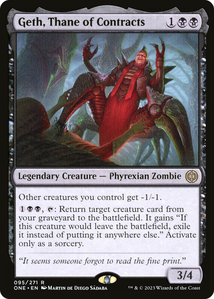 Geth, Thane of Contracts (095) - Phyrexia: All Will Be One Foil