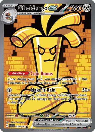 Gholdengo ex (Alternate Full Art) (252) Holofoil - Paradox Rift
