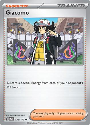Giacomo (182) Reverse Holofoil - Paldea Evolved