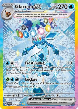 Glaceon ex (Alternate Full Art) (150) Holofoil - Prismatic Evolutions