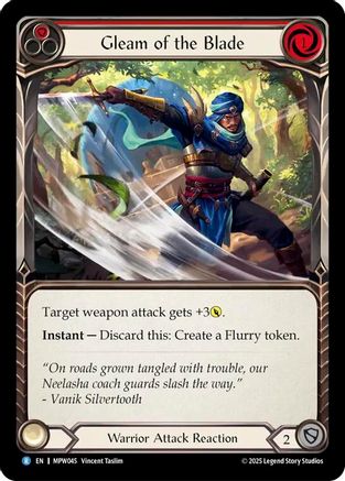 Gleam of the Blade (Red) (MPW045) - Mastery Pack Warrior