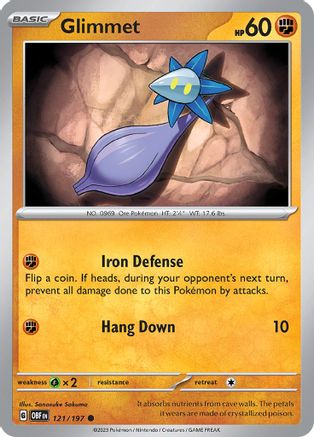 Glimmet (121) Reverse Holofoil - Obsidian Flames