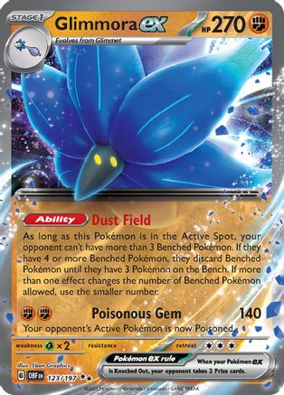 Glimmora ex (123) Holofoil - Obsidian Flames