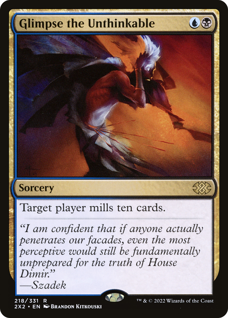 Glimpse the Unthinkable (218) Foil - Double Masters 2022