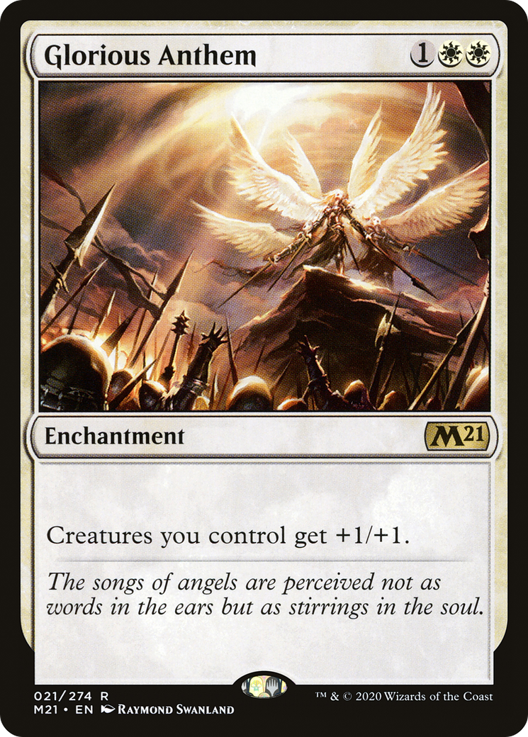 Glorious Anthem (021) - Core Set 2021 Foil