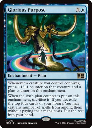 Glorious Purpose (031) Surge Foil - Commander: Marvel Super Heroes