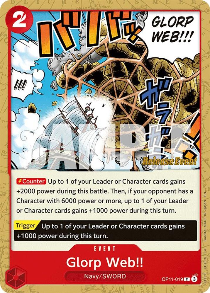 Glorp Web!! (OP11-019) Release Event Cards