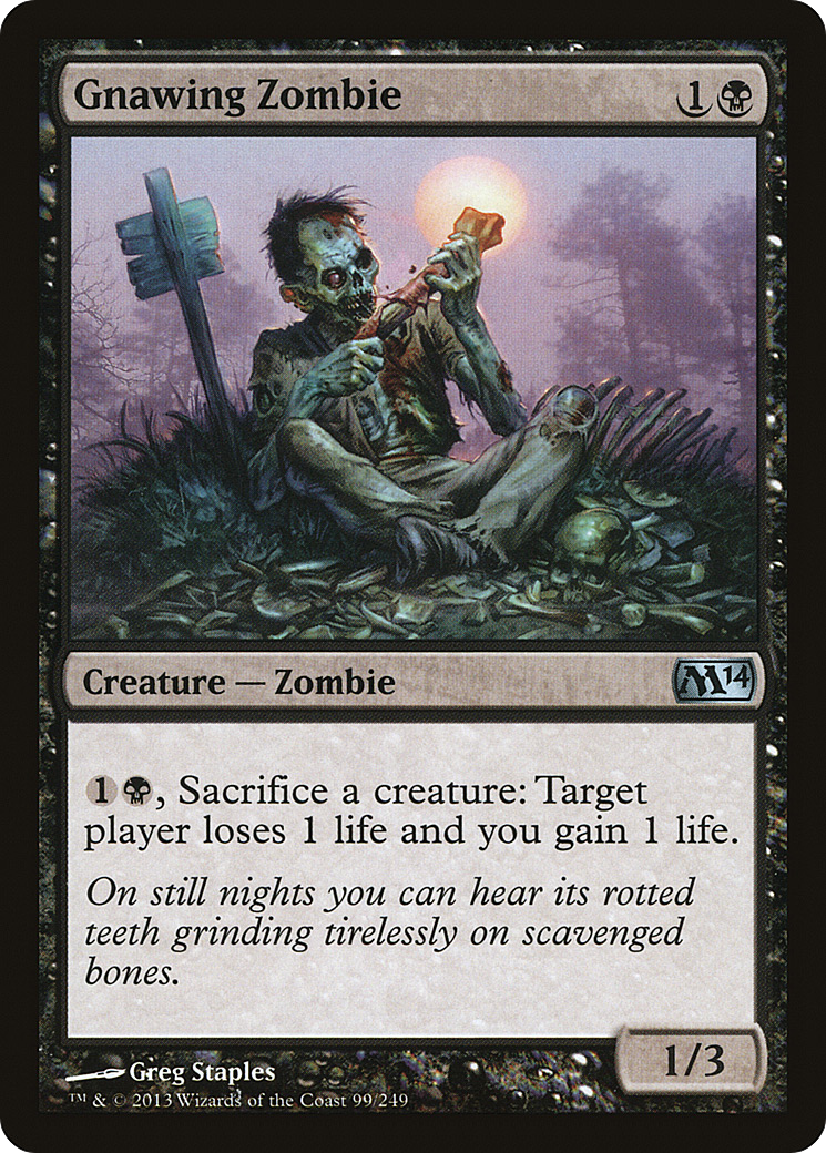 Gnawing Zombie (099) Foil - Magic 2014