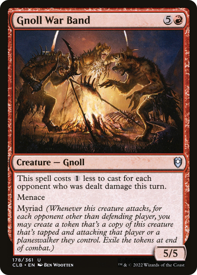 Gnoll War Band (178) - Commander Legends: Battle for Baldur's Gate Foil