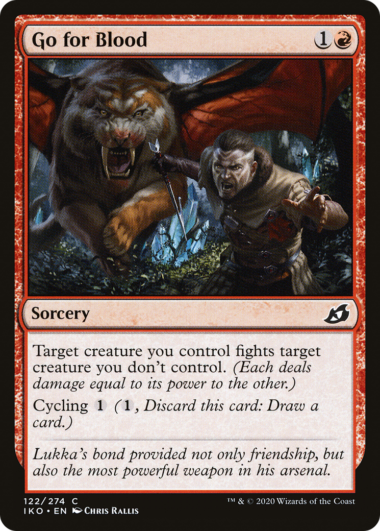 Go for Blood (122) - Ikoria: Lair of Behemoths Foil