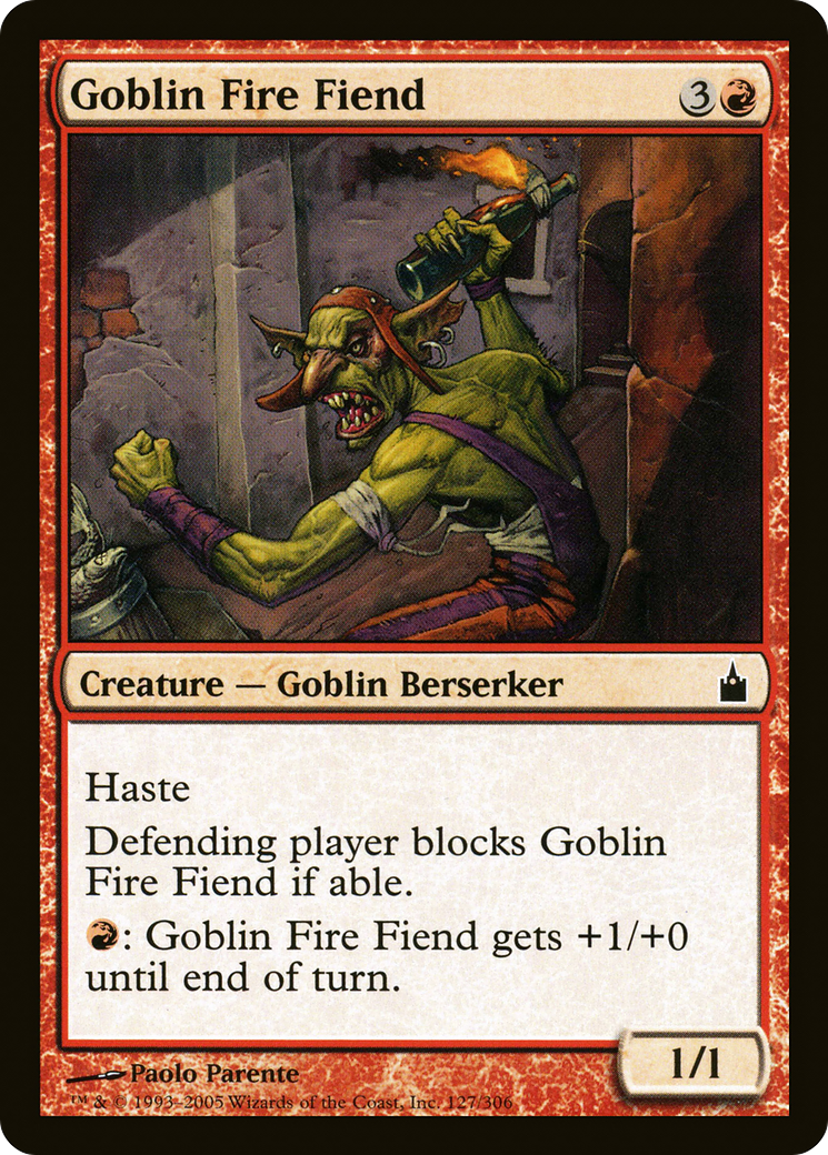 Goblin Fire Fiend (127) Foil - Ravnica: City of Guilds