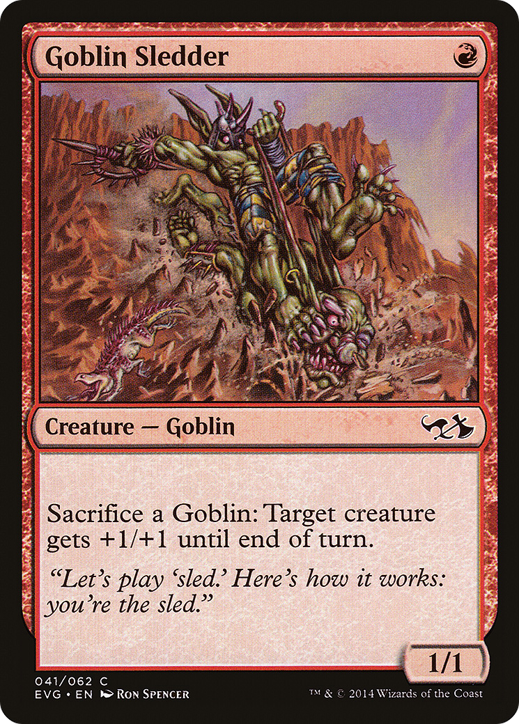 Goblin Sledder (041) - Duel Decks Anthology: Elves vs. Goblins