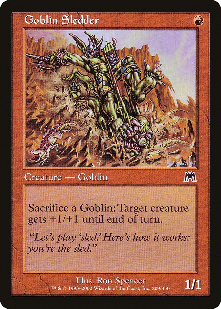 Goblin Sledder (209) Foil - Onslaught