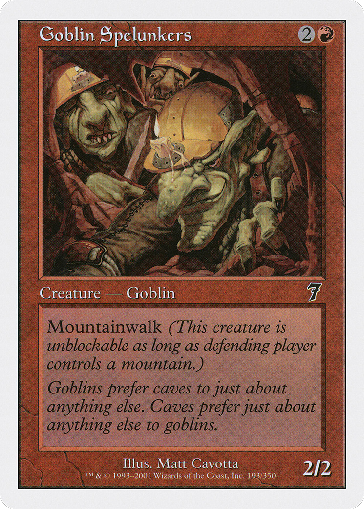 Goblin Spelunkers (193) - Seventh Edition