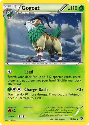Gogoat (Cosmos Holo) (Blister Exclusive) (19) Holofoil - XY Base Set