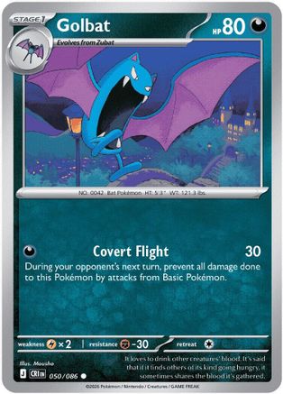 Golbat (50) Reverse Holofoil - Chaos Rising