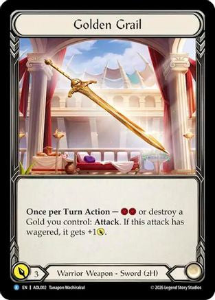 Golden Grail (AOL002) Rainbow Foil - Armory Deck: Olympia
