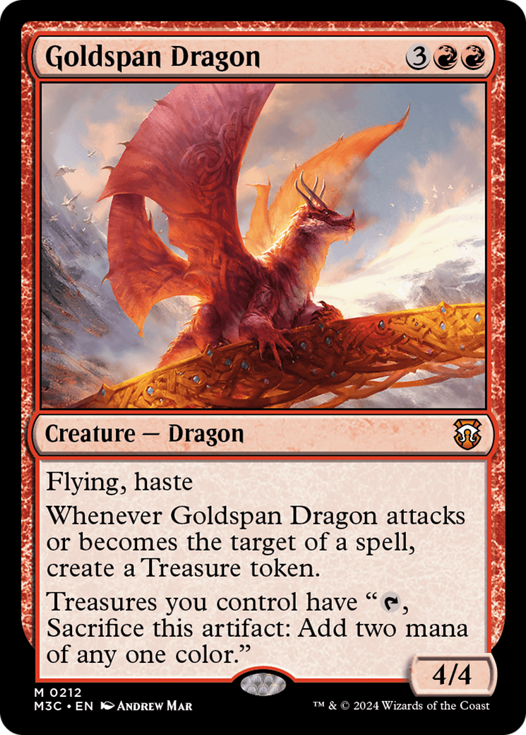 Goldspan Dragon (212) - Commander: Modern Horizons 3