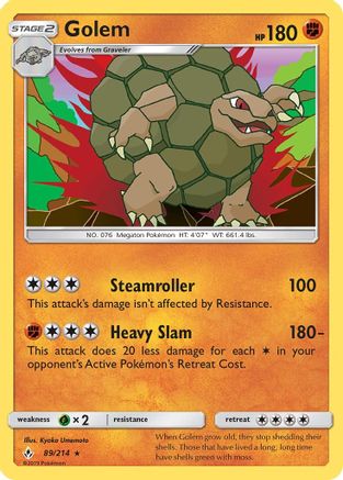 Golem (89) Reverse Holofoil - Unbroken Bonds