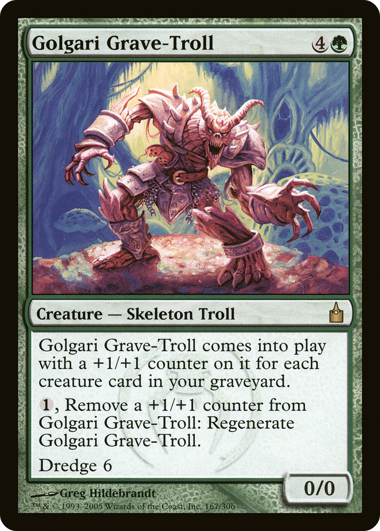 Golgari Grave-Troll (167) Foil - Ravnica: City of Guilds