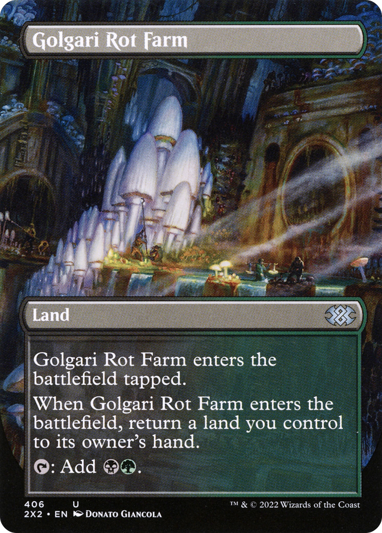 Golgari Rot Farm (Borderless) (406) Foil - Double Masters 2022