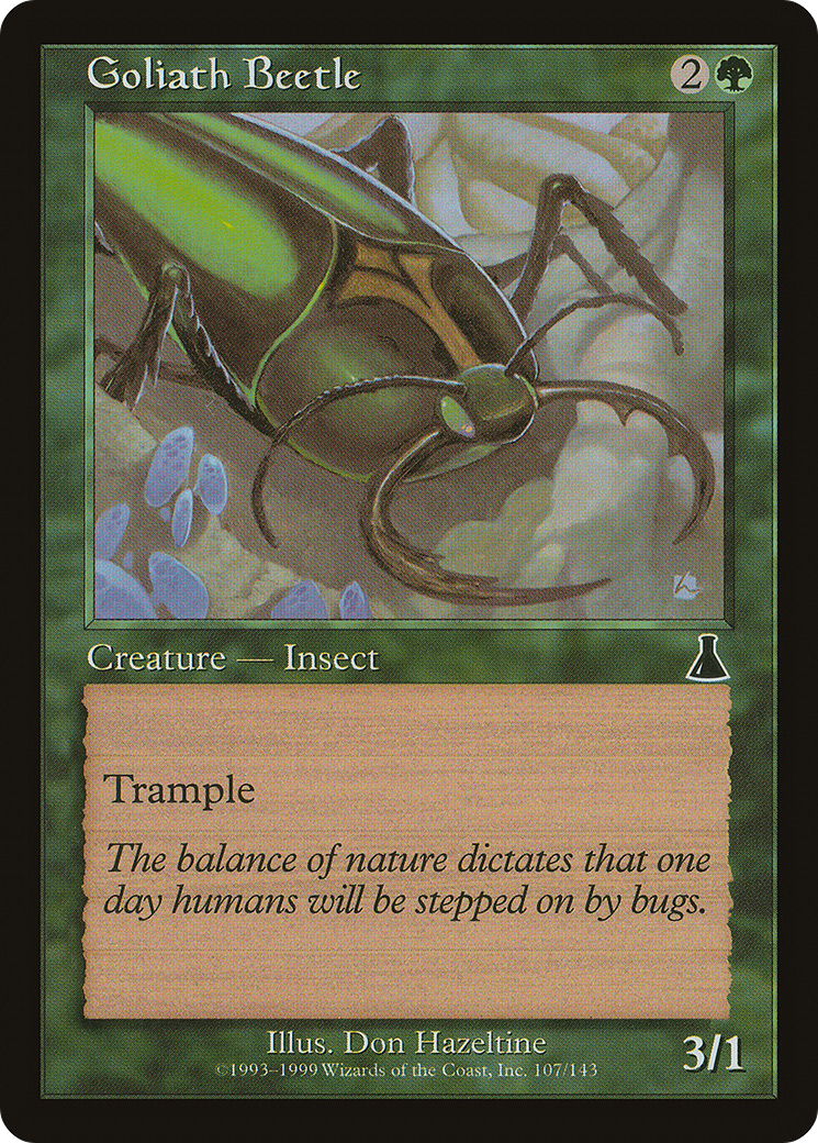 Goliath Beetle (107) Foil - Urza's Destiny