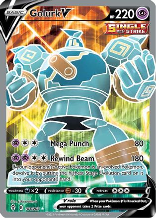 Golurk V (Full Art) (181) Holofoil - Evolving Skies