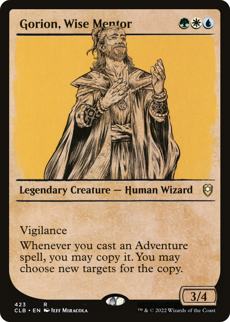 Gorion, Wise Mentor (Showcase) (423) - Commander Legends: Battle for Baldur's Gate Foil