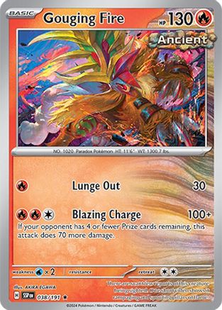 Gouging Fire (38) Reverse Holofoil - Surging Sparks