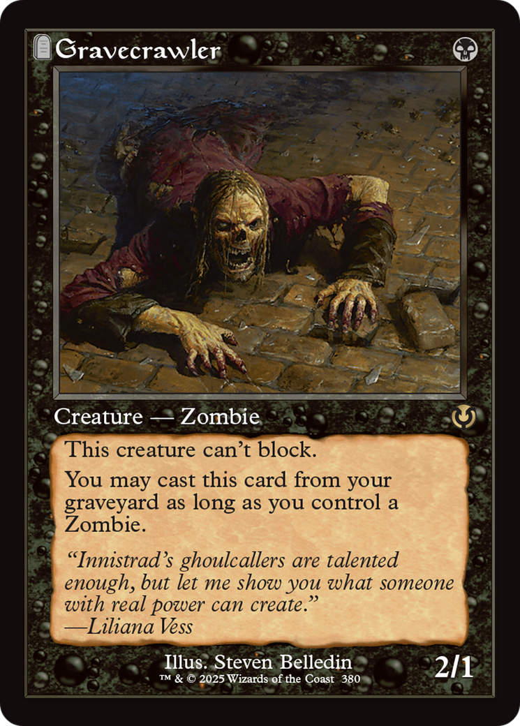Gravecrawler (Retro) (380) Foil - Innistrad Remastered