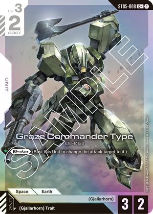 Graze Commander Type (C+) (ST05-008) Holofoil - Starter Deck 05: Iron Bloom