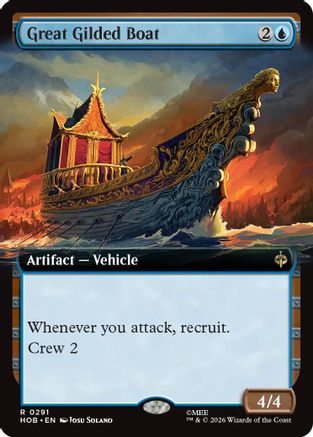 Great Gilded Boat (Extended Art) (291) Foil - The Hobbit