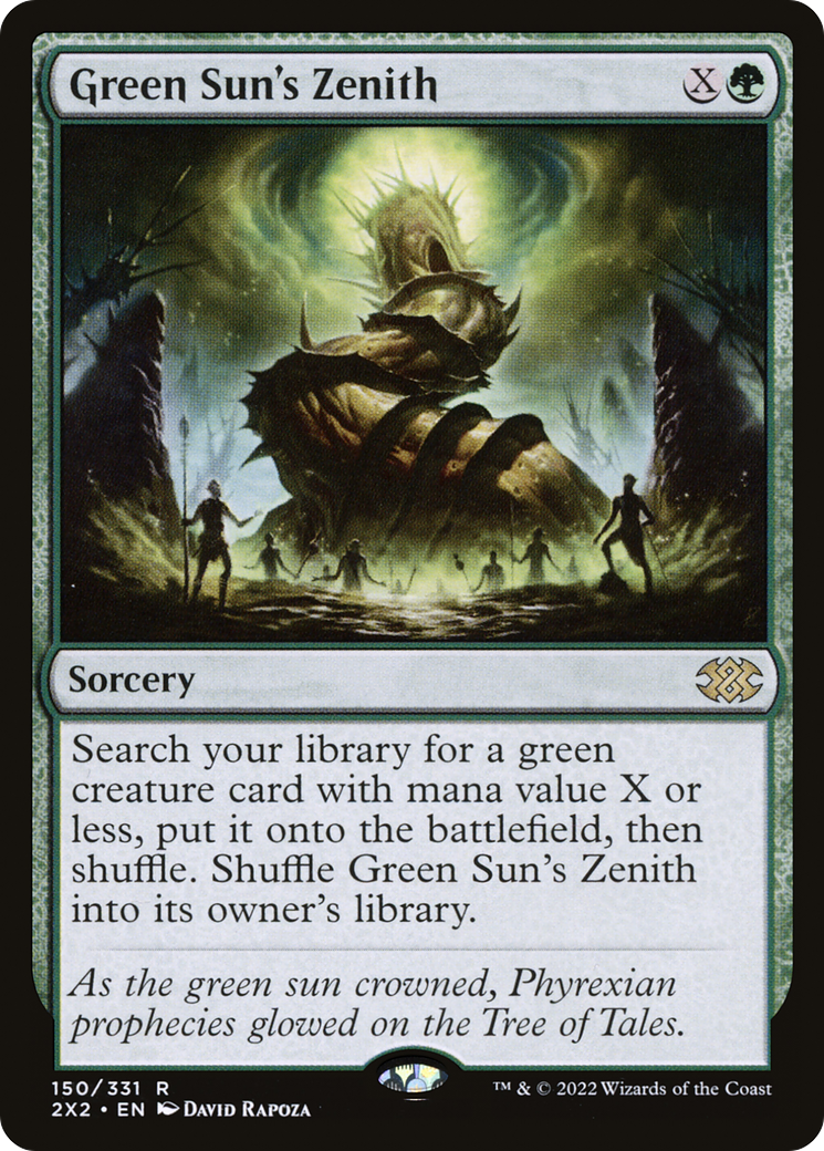 Green Sun's Zenith (150) Foil - Double Masters 2022
