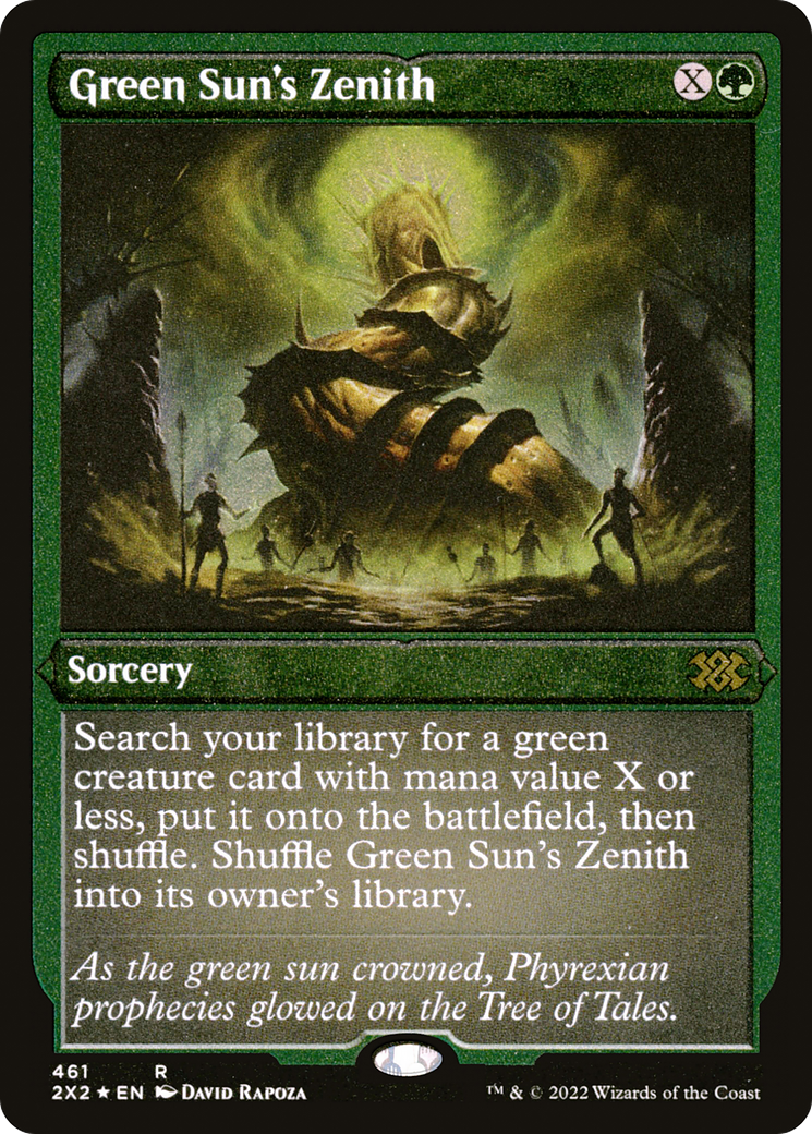 Green Sun's Zenith (461) Etched Foil - Double Masters 2022