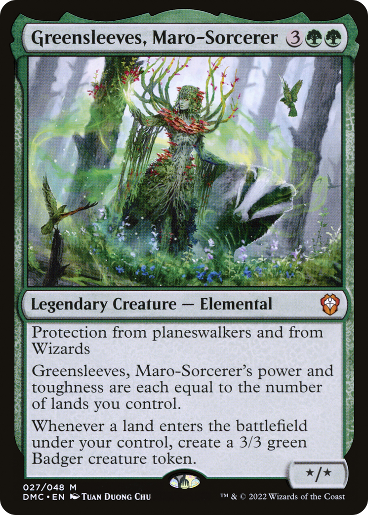 Greensleeves, Maro-Sorcerer (027) Foil - Commander: Dominaria United